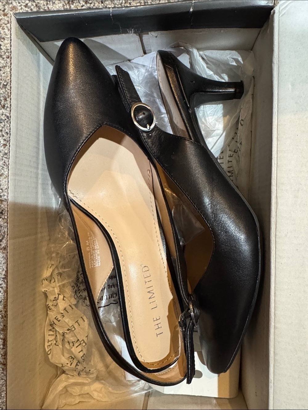 The Limited Vintage Manana Kitten Slingbacks - Picture 4 of 6